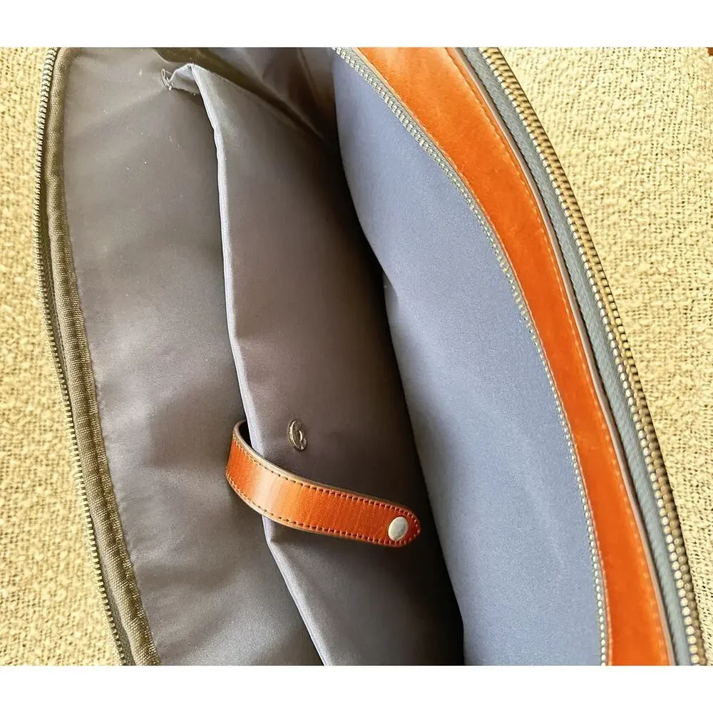Maverick & Co Odyssey Double-zip Laptop Briefcase Navy Blue New